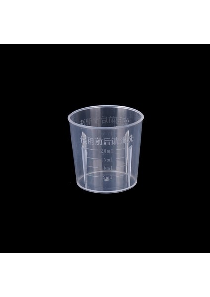 20ML 2 Adet Stil 1-Ml Plastik Dereceli Ölçü Kabı Sıvı Kabı Epoksi Reçine Silikon Yapma Aleti Şeffaf Karıştırma Kabı (Yurt Dışından)