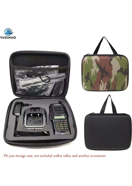 Siyah Stil Taşınabilir Avcılık Çanta Seyahat Taşıma Çanta Saklama Kutusu Kılıf Için Baofeng UV9R UV82 Uv-9r Artı Uv-5r Uv-82 Walkie Talkie Aksesuarı (Yurt Dışından) fiyatları