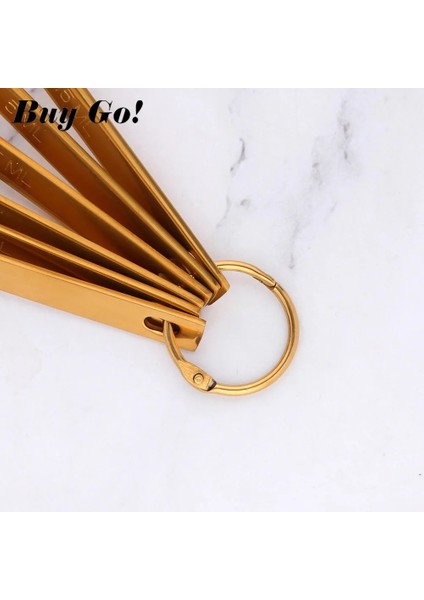 Gökkuşağı No.3-6pcs Stili 6 Adet Set Paslanmaz Çelik Mutfak Gereçleri Ölçme Kaşığı Set Çay Kaşığı Kahve Şeker Kaşık Kek Pişirme Ölçme Fincanları Pişirme Araçları (Yurt Dışından) modelleri