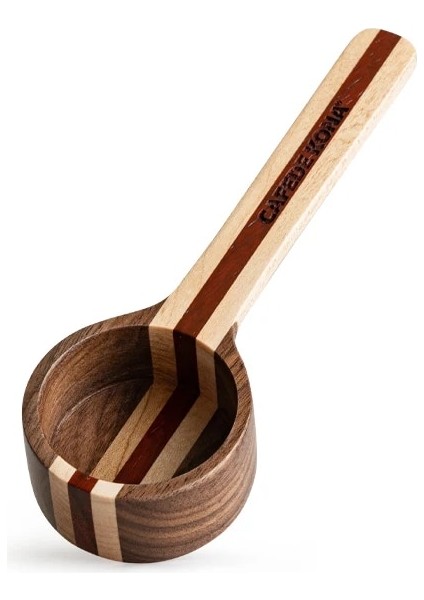 Ölçü Kaşığı Stili Ceviz Ölçü Kaşığı Kepçe Kahve Çekirdekleri Mutfak Ölçü Aleti Tahta Kaşık Renk Eşleştirme Serisi (Yurt Dışından)