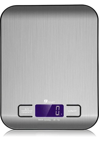 Siyah Stil 5kg Mutfak Ağırlık Elektronik Tartı Paslanmaz Çelik Yüzey Gıda Diyet Posta Dengesi Mutfağı Ölçme Aracı LCD Dijital Gram Ölçeği (Yurt Dışından)