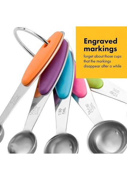 5 Adet Fincan Takımı Stili Venlohome Paslanmaz Çelik Ölçme Seti Istiflenebilir Ölçme Fincanları Ölçme Kaşık Seti Pişirme Çay Kahve Mutfak Aletleri (Yurt Dışından) fırsatları