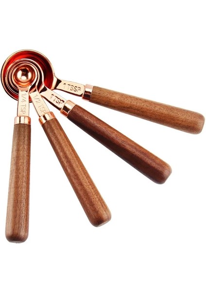 8 Adet Stil Ceviz Ahşap Sap Paslanmaz Çelik Gram Ölçme Fincanları Kaşık Kaplama Bakır Gül Altın Mutfak Pişirme Terazisi Ölçme Kaşığı Seti (Yurt Dışından) modelleri