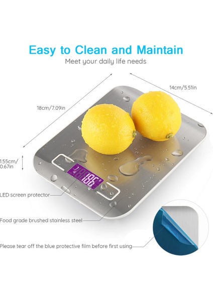 Altın Tarzı 5kg USB Gıda Ölçeği Paslanmaz Çelik Taşınabilir Denge Dijital Mutfak Terazisi LCD Elektronik Posta Platformu Pişirme Diyet Gıda Ölçeği (Yurt Dışından) fırsatları