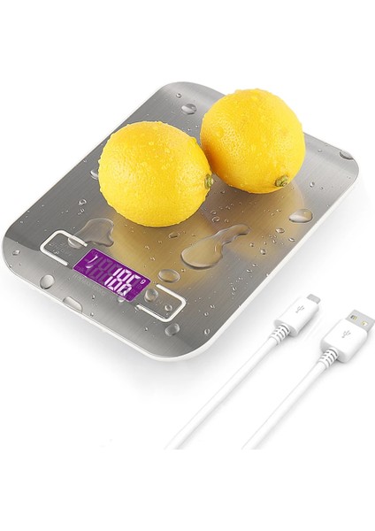 Altın Tarzı 5kg USB Gıda Ölçeği Paslanmaz Çelik Taşınabilir Denge Dijital Mutfak Terazisi LCD Elektronik Posta Platformu Pişirme Diyet Gıda Ölçeği (Yurt Dışından) indirimleri