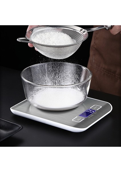 Siyah Çerçeve Stili 5kg Mutfak Dijital Tartı LCD Ekran 304 Paslanmaz Çelik 5kgkg Çok Fonksiyonlu Gıda Dengesi Ölçme Gram Ons Pişirme Pişirme (Yurt Dışından) fiyatları