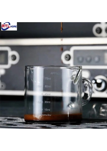 Açık Sarı Stil 60-100ML 75ML Isıya Dayanıklı Cam Ölçme Fincan Espresso Kahve Için Jigger Küçük Süt Kahve Fincanı Çift Ağızlı Ons Fincan (Yurt Dışından) modelleri