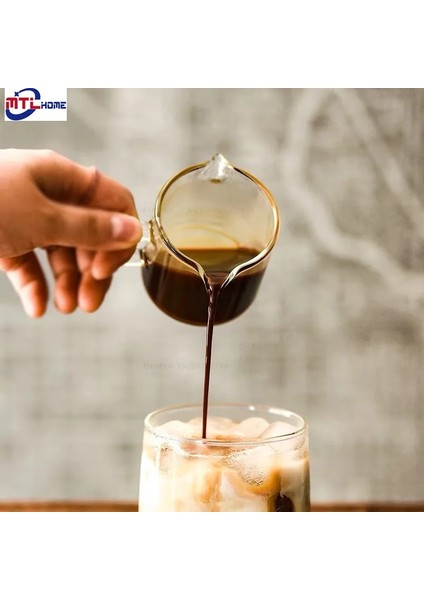 Açık Sarı Stil 60-100ML 75ML Isıya Dayanıklı Cam Ölçme Fincan Espresso Kahve Için Jigger Küçük Süt Kahve Fincanı Çift Ağızlı Ons Fincan (Yurt Dışından) indirimleri