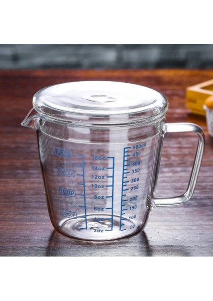 250-B Stili Isıya Dayanıklı Cam Ölçü Kabı Tartı Markalama Kabı Mikrodalga Kapaklı Ölçü Kabı (Yurt Dışından) fırsatları