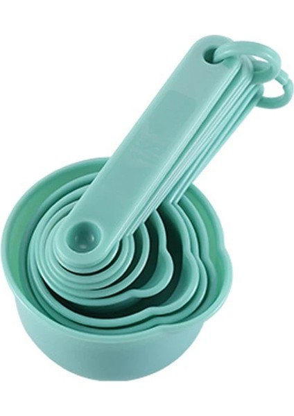 11 Adet Mavi Stil Et Rose Gold Ölçme Kaşık Seti Retro Pişirme Ölçme Araçları Ölçekli Paslanmaz Çelik Pişirme Pişirme Mutfak Aletleri (Yurt Dışından)