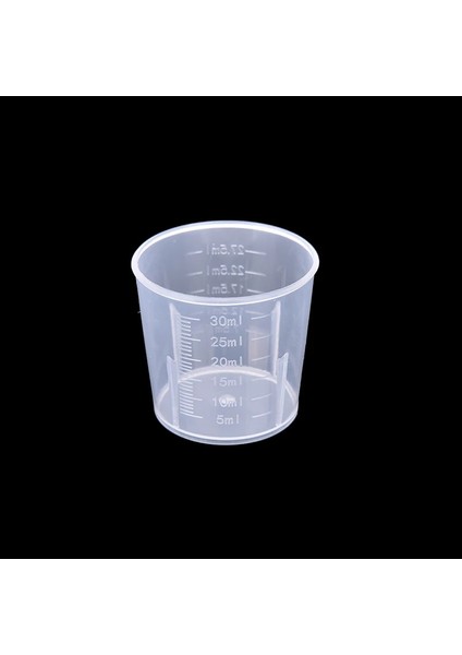 30ML 2 Adet Stil ml Plastik Dereceli Ölçme Kabı Sıvı Konteyner Epoksi Reçine Silikon Yapma Aracı Şeffaf Karıştırma Kabı (Yurt Dışından)