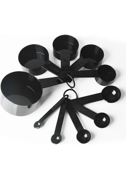 Siyah-10 Adet Tarzı Ölçme Kaşığı Ölçme Fincan Plastik Gram Un Kaşığı Tartı Kaşık Ölçme Kaşığı Mutfak Pişirme Araçları Pişirme Araçları (Yurt Dışından) fırsatları