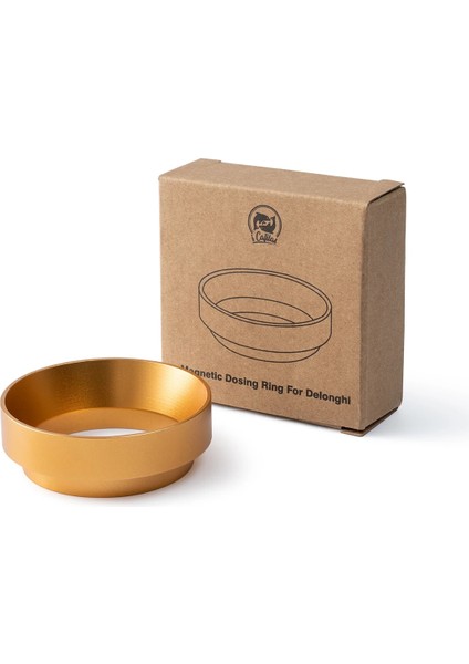 Manyetik Altın Tarzı 58 mm 3 Adet Delonghi Cafemasy Için Manyetik Anti-Damla Dozaj Halkası Huni Kahve Makinesi Bira Kase Kahve Tozu Aracı (Yurt Dışından)