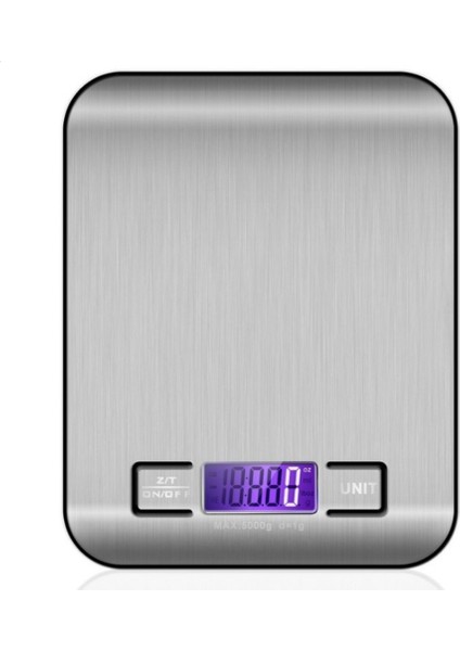 Siyah Çerçeve Stili 5kg Mutfak Dijital Tartı 5kgkg Çok Fonksiyonlu LCD Ekran 304 Paslanmaz Çelik Gıda Dengesi Ölçme Gram Ons Pişirme Pişirme (Yurt Dışından)