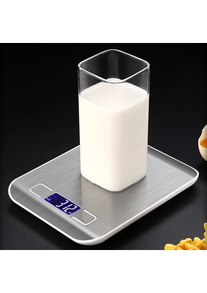 Siyah Çerçeve Stili 5kg Mutfak Dijital Tartı 5kgkg Çok Fonksiyonlu LCD Ekran 304 Paslanmaz Çelik Gıda Dengesi Ölçme Gram Ons Pişirme Pişirme (Yurt Dışından) modelleri