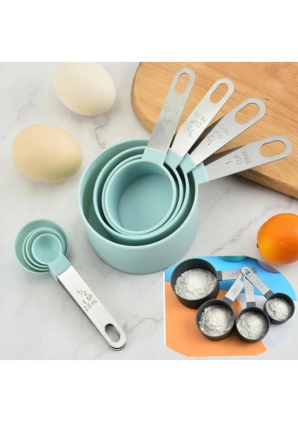 04 Gri Stil Set Mutfak Pişirme Aksesuarları Çay Kahve Ölçme Kaşığı Yeni Dayanıklı Paslanmaz Çelik Ölçme Fincan Ölçme Aletleri Seti (Yurt Dışından) indirimleri