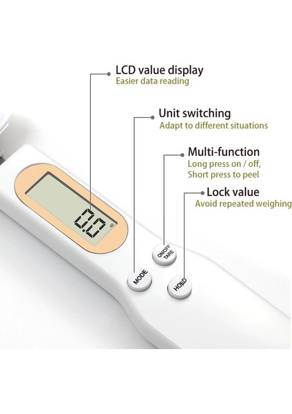 Yeşil Stil LCD Dijital Mutfak Terazisi Elektronik Pişirme Gıda Ağırlık Ölçme Kaşığı 500G 0.1g Kahve Çay Şeker Kaşığı Tartı Mutfak Aracı (Yurt Dışından) indirimleri