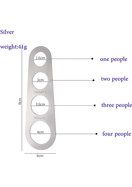 Gd Stili Spagetti Makarna Ayarı Için Paslanmaz Çelik Spagetti Ölçü Aleti Makarna Porsiyon Ölçüsü Porsiyonları ile Pişirme Aletleri (Yurt Dışından) modelleri