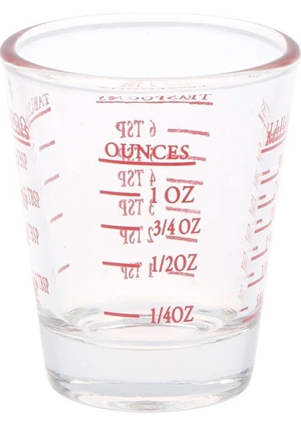 Rd Stili 50MLML Kalınlaşmış Mezun Cam Oz Ons Bardak Ölçme Fincan Shot Glasses Mutfak Ev Tedbir Malzemeleri Yeni (Yurt Dışından)