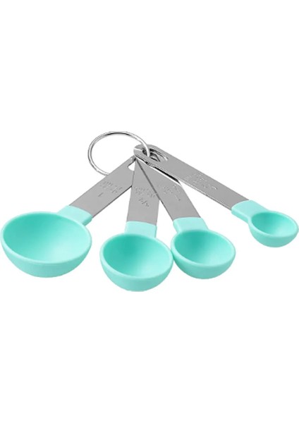 Stili Temizle 4 Adetset Mutfak Pişirme Aksesuarları Çay Kahve Ölçme Kaşık Seti Dayanıklı Paslanmaz Çelik Ölçme Fincan Ölçme Aletleri Seti (Yurt Dışından)