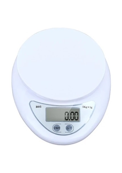 Beyaz Stil 5kgg Taşınabilir Dijital Tartı LED Elektronik Tartı Gıda Ölçüm Ağırlığı Akülü Ölçüm Ağırlığı Mutfak Aleti (Yurt Dışından)