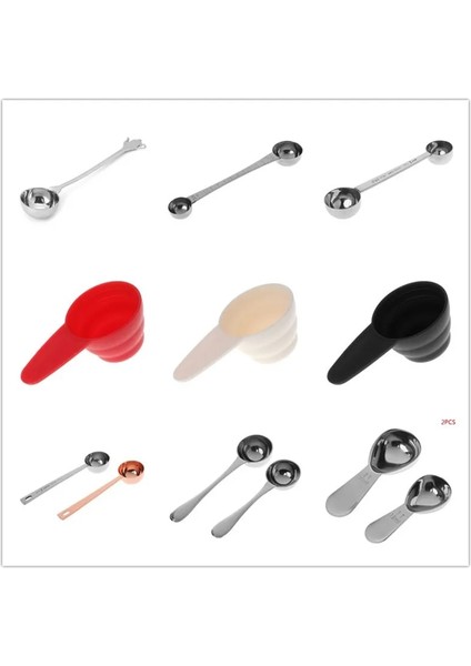 Ölçek Kırmızı Stili ile Plastik Yemek Kaşığı, Paslanmaz Çelik Uzun Sap, Çift Uçlu, Süt Tozu Kaşığı, Ölçekli Kahve Kaşığı Yemek Kaşığı (Yurt Dışından) fiyatları