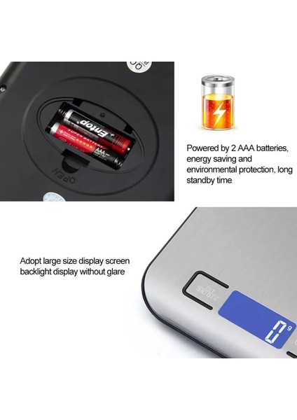 Gösteri Tarzı Olarak 5kg 5kg Ev Dijital Mutfak Terazisi Elektronik Gıda Terazileri Paslanmaz Çelik Ağırlık Ölçme Araçları Ince LCD Tartı (Yurt Dışından) indirimleri