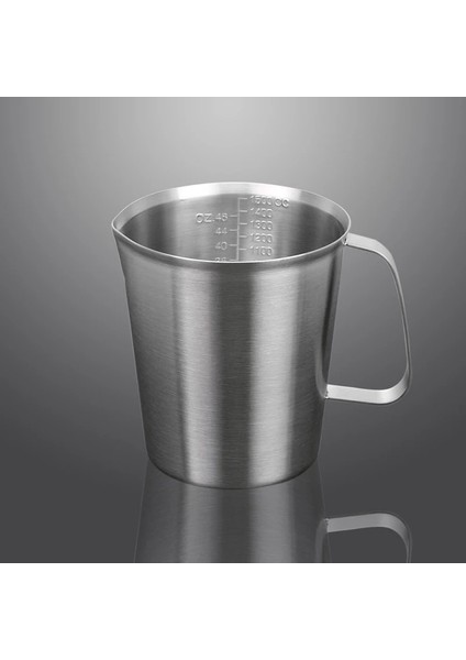 Açık Gri Tarzı 2000ML Ölçekli Kalın Paslanmaz Çelik Yumuşatma Kupası Lll 700ML 500ML Mutfak Pişirme Çayı Büyük Kapasiteli Ölçüm (Yurt Dışından)