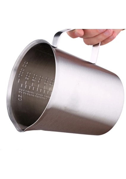 Açık Gri Tarzı 2000ML Ölçekli Kalın Paslanmaz Çelik Yumuşatma Kupası Lll 700ML 500ML Mutfak Pişirme Çayı Büyük Kapasiteli Ölçüm (Yurt Dışından) fırsatları