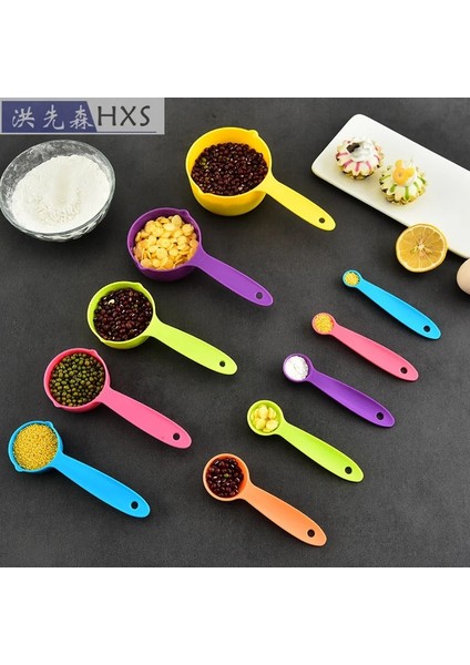 H Tarzı 5 Adet Çok Amaçlı Kaşık Ölçme Aletleri Pişirme Aksesuarları Plastik Ölçme Kaşıkları Mutfak Aletleri (Yurt Dışından) indirimleri