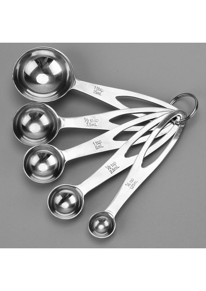 Paslanmaz Çelik Tarzı 5 Adetset Ölçme Kaşığı Faydalı Paslanmaz Çelik Ölçme Kabı Cozinha Kahve Ölçme Kaşığı Çay (Yurt Dışından) modelleri