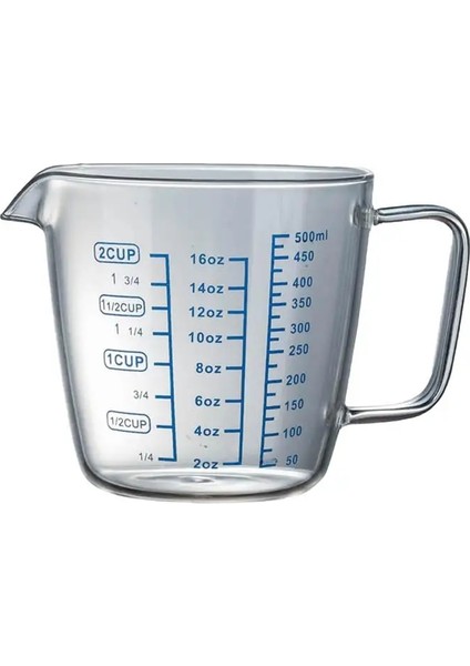 500ML Tarzı 250MLML Ölçme Fincan Yüksek Borosilikat Cam Mutfak Restoran Için Isıya Dayanıklı Ölçme Camı (Yurt Dışından)