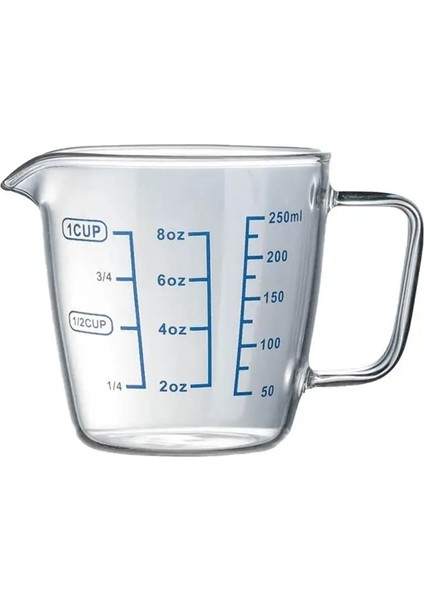 500ML Tarzı 250MLML Ölçme Fincan Yüksek Borosilikat Cam Mutfak Restoran Için Isıya Dayanıklı Ölçme Camı (Yurt Dışından) fiyatları