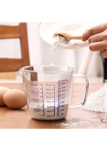 500ML Tarzı 250MLML Ölçme Fincan Yüksek Borosilikat Cam Mutfak Restoran Için Isıya Dayanıklı Ölçme Camı (Yurt Dışından) modelleri