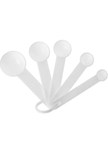 Mor Tarzı Et Pişirme Kaşığı Beyaz Plastik Mutfak Gereçleri Yemek Kaşığı Çay Kaşığı Ölçü Aleti V1O2 (Yurt Dışından) fırsatları