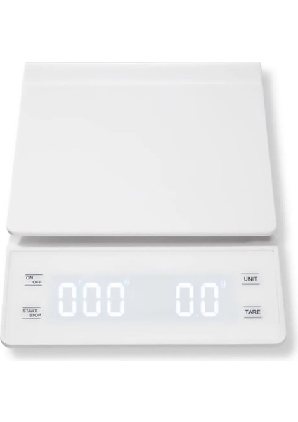 Beyaz Stil Elektronik Dijital Kahve Tartı Ktichen Denge Pişirme Araçları Gıda El Zamanlayıcı ile Çok Yönlü Bar Gram 3kg.1g Cafe LED Ekran (Yurt Dışından) modelleri