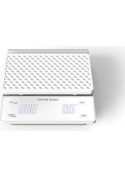 Beyaz Stil Elektronik Dijital Kahve Tartı Ktichen Denge Pişirme Araçları Gıda El Zamanlayıcı ile Çok Yönlü Bar Gram 3kg.1g Cafe LED Ekran (Yurt Dışından) fırsatları