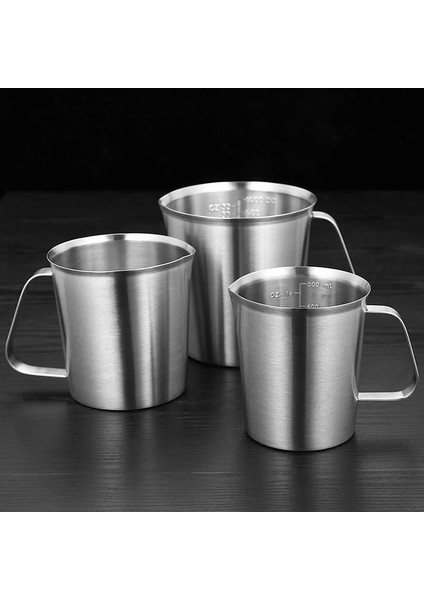 Gümüş Tarzı 2000ML ml Ölçme Fincan Ölçekli Büyük Kapasiteli Ölçme Fincan Mutfak Paslanmaz Çelik Pratik Ölçme Fincan Fırında Tedarik (Yurt Dışından) indirimleri