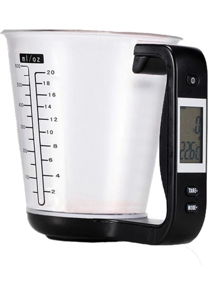 Siyah Stil 600ML Yeni Mutfak Ölçme Fincan Dijital Elektronik Ölçekli LCD Ekranlı Çok Fonksiyonlu Sıcaklık Sıvı Ölçüm Bardakları Dropship (Yurt Dışından)