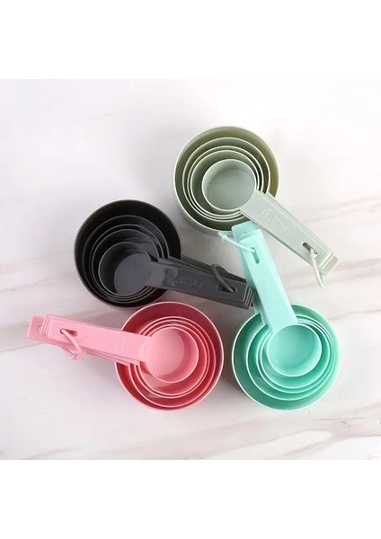 10 Adet Pembe Set Stili Çok Amaçlı Kaşıklarbardak Ölçüm Aletleri Pp Pişirme Aksesuarları Paslanmaz Çelikplastik Saplı Mutfak Aletleri (Yurt Dışından) modelleri