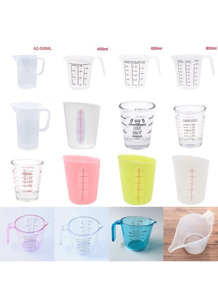 Turuncu Tarzı ml Premium Şeffaf Plastik Dereceli Ölçme Fincan Dökme Çıkışlı Kulp Mutfak Gereçleri Adet (Yurt Dışından) modelleri