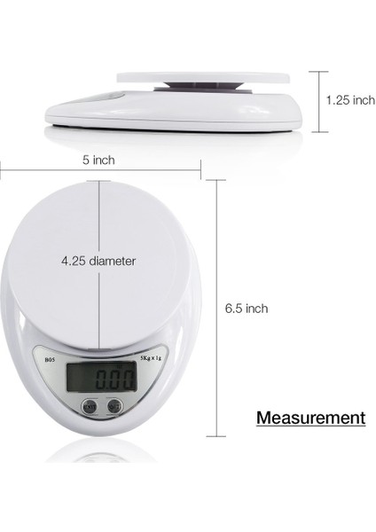 5kg 5kg Mutfak Terazisi Elektronik Dijital Terazi Taşınabilir LED Ekran Gıda Ağırlığı Kichen Aksesuarları Pişirme Kahve Tartı Pişirme Araçları (Yurt Dışından) fiyatları