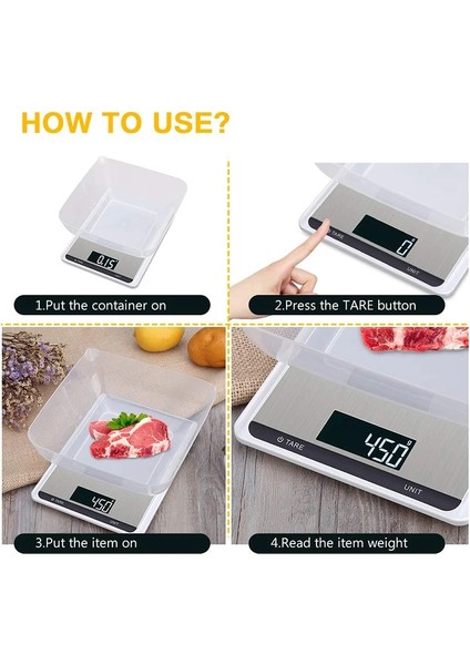 Siyah Stil Dijital Mutfak Gıda Ölçeği 22LBSKG, Hassas Gıda Ölçeği LCD Ekran Temperli Cam Yüzey Dokunmatik Ekran (Yurt Dışından) indirimleri