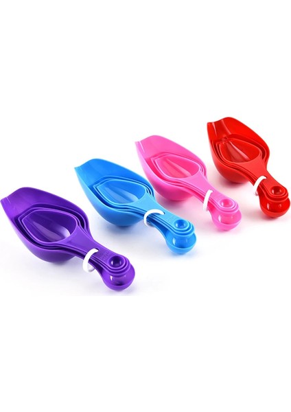 Pembe Tarzı Upors Çift Uçlu Plastik Ölçme Kaşıkları Kaşık Seti Mutfak Kaşıkları Buz Unu Tozu Baharat Pet Gıda Ölçme Araçları (Yurt Dışından) fiyatları