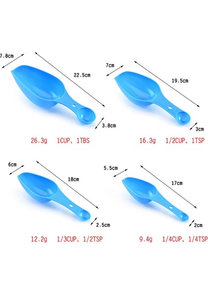 Pembe Tarzı Upors Çift Uçlu Plastik Ölçme Kaşıkları Kaşık Seti Mutfak Kaşıkları Buz Unu Tozu Baharat Pet Gıda Ölçme Araçları (Yurt Dışından) modelleri