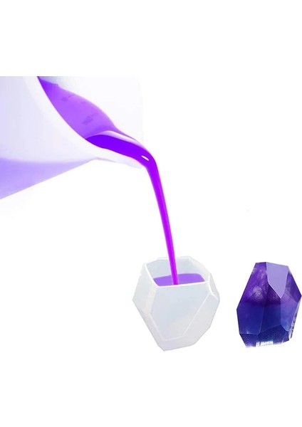 250 ml Silikon Reçine Yapmak Için Ölçme Kapları Yapışmaz Karıştırma Yumuşak Ölçekli Bardaklar Küçük Kapasiteli Aletler 3 Adet (Yurt Dışından) modelleri