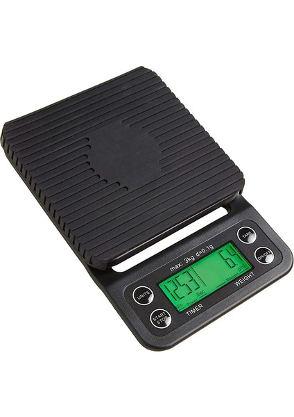 Siyah Stil 5kg Zamanlayıcılı Kahve Dijital Tartı, Dara Fonksiyonlu Yüksek Doğruluklu Mutfak Gıda Terazisi, 6.6lbkg Maksimum Yük, 0.1g Hassas Sensör (Yurt Dışından) fiyatları