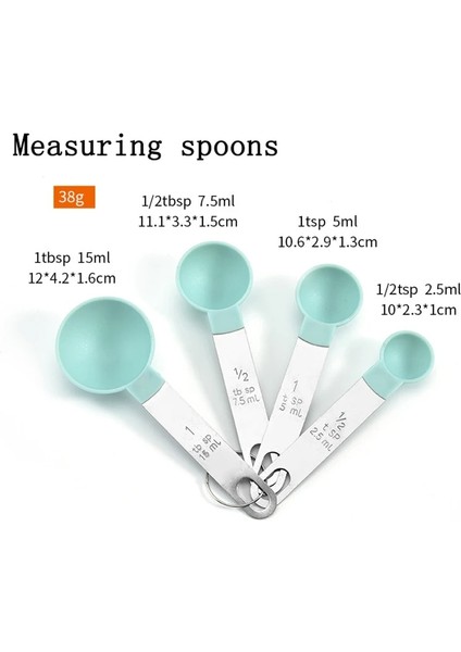 Yeşil 8 Parçalı Set Stili 8 Parça Paslanmaz Saplı Çok Amaçlı Ölçme Kaşığı, Mutfak Gereçleri, Ölçme Aletleri, Kahve Aroması (Yurt Dışından) modelleri