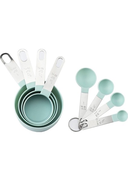 Yeşil 8 Parçalı Set Stili 8 Parça Paslanmaz Saplı Çok Amaçlı Ölçme Kaşığı, Mutfak Gereçleri, Ölçme Aletleri, Kahve Aroması (Yurt Dışından) indirimleri