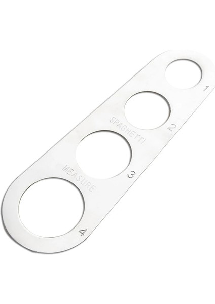 Bir Stil Paslanmaz Çelik Makarna Cetvel Spagetti Ölçme Aracı Kontrol Erişte Sınırlayıcı 4 Porsiyon Porsiyon Mutfak Gadget Pişirme Malzemeleri (Yurt Dışından) fırsatları